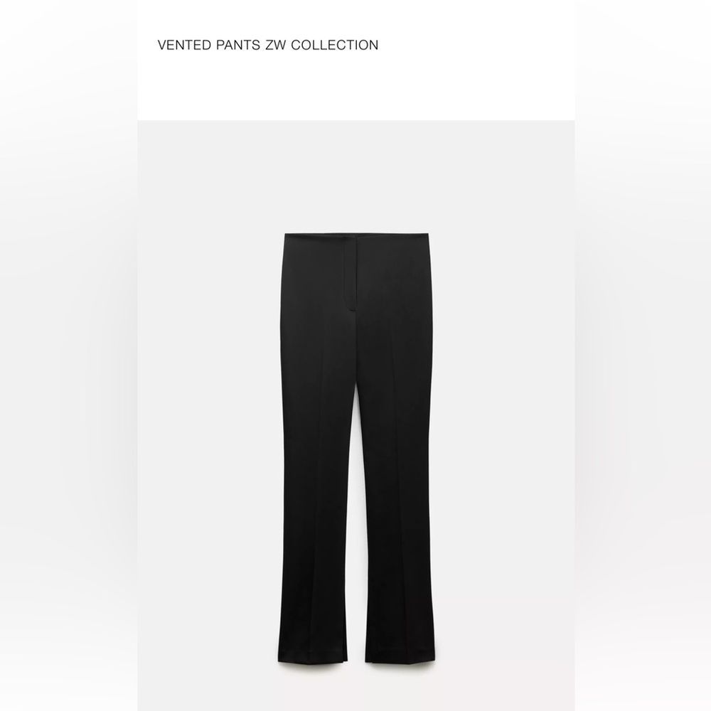 ZARA ZW COLLECTION Black Vented Pants - XS